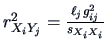 $r_{X_{i}Y_{j}}^2=\frac{\ell _j g_{ij}^2 }{s_{X_{i}X_{i}} }$