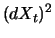 $\displaystyle (dX_t)^2$